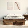 vidaXL Bedframe met lade met opslag Oud Hout 120 x 190 cm Bewerkt hout