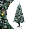 vidaXL Kunstkerstboom Groen 180 cm PVC en Staal en Kunststof