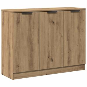 vidaXL Dressoir 90,5x30x70 cm bewerkt hout artisanaal eikenkleur