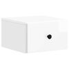 vidaXL Wandbeugel Bedkast Hoogglans Wit 34,5 x 33 x 20 cm Bewerkt hout