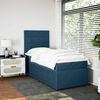 vidaXL Boxspring met matras fluweel blauw 80x200 cm