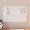 vidaXL Magneetbord voor aan de wand 30x20 cm gehard glas wit