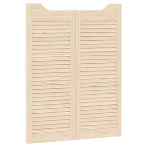 vidaXL Schuifdeuren 2 st 100 x 40 cm Massief grenenhout Naturel