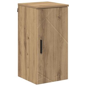 vidaXL Badkamer Kast Wandgemonteerd Artisan Eiken 30 x 31,5 x 61 cm