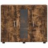 vidaXL Houten Kast Gerookt eiken 88,5 x 30,5 x 73 cm Bewerkt hout