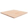 vidaXL Tafelblad vierkant 80x80x2,5 cm onbehandeld massief eikenhout