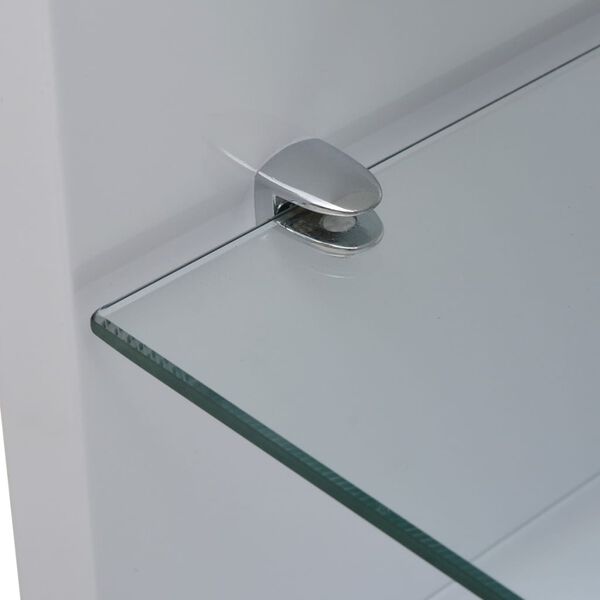 vidaXL Salontafel hoogglans wit