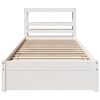 vidaXL Bedframe met hoofdeinde zonder matras 90x190 cm wit