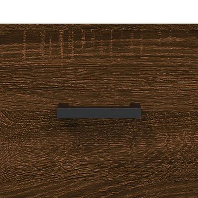 vidaXL Nachtkastje 40x35x47,5 cm bewerkt hout bruin eikenkleur