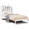 vidaXL Bed met boekenkast zonder matras grenenhout wit 90x200 cm
