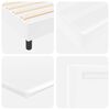 vidaXL Boxspringbed met matras Wit 100 x 200 cm Kunstleer