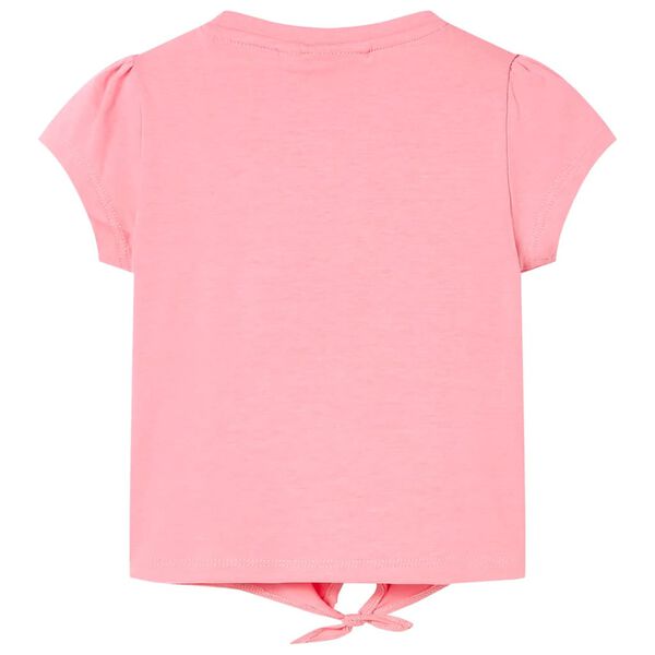Kindershirt 104 fluorescerend roze