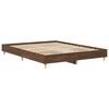 vidaXL Bedframe zonder matras 150x200 cm spaanplaat bruin eiken