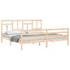 vidaXL Bedframe met hoofdbord massief hout 200x200 cm