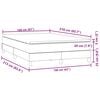 vidaXL Boxspring met matras fluweel roze 160x210 cm