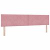 vidaXL LED Box Spring Bed met matras met LED Roze 200 x 200 cm Fluweel
