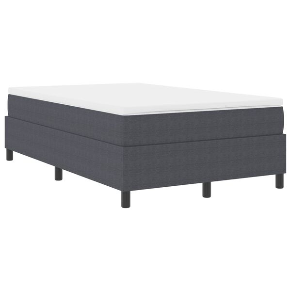 vidaXL Platform bedframe Donkergrijs 120 x 190 cm Stof