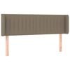 vidaXL Hoofdbord LED 147x16x78/88 cm stof taupe