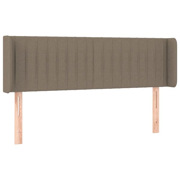 vidaXL Hoofdbord LED 147x16x78/88 cm stof taupe