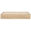 vidaXL Bedframe met lades bewerkt hout sonoma eikenkleurig 180x200 cm