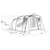 Outwell Tunneltent Ashwood 5 5-persoons 3 kamers donker bladkleurig
