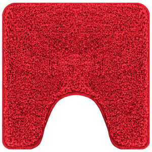 vidaXL Antislip Badmat met Toilet Cut Rood 50 x 50 cm PP