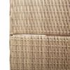 vidaXL Kamerverdeler Beige 242 x 180 cm poly rattan