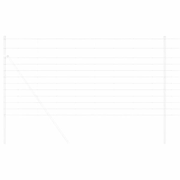 vidaXL Weidehekwerk Zilver 50 x 1,2 m Gegalvaniseerd staal