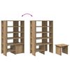 vidaXL Schoenenkast met plank 2 pcs Artisan Eiken Bewerkt hout