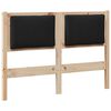 vidaXL Hoofdbord Anders Bruin 120 cm Massief grenenhout