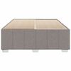 vidaXL Bedframe zonder matras stof taupe 140x200 cm