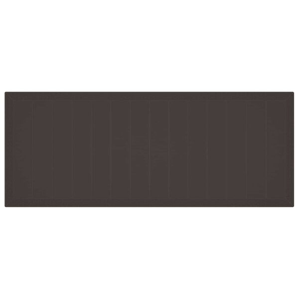 vidaXL Tuin Eetset 9 pcs Bruin Polt riet