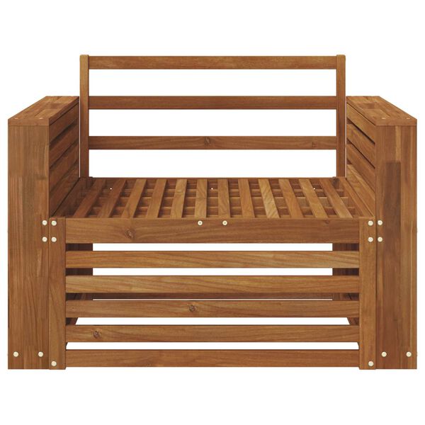 vidaXL 2 Stuk Bank met armleuningen Massief Acaciahout Naturel