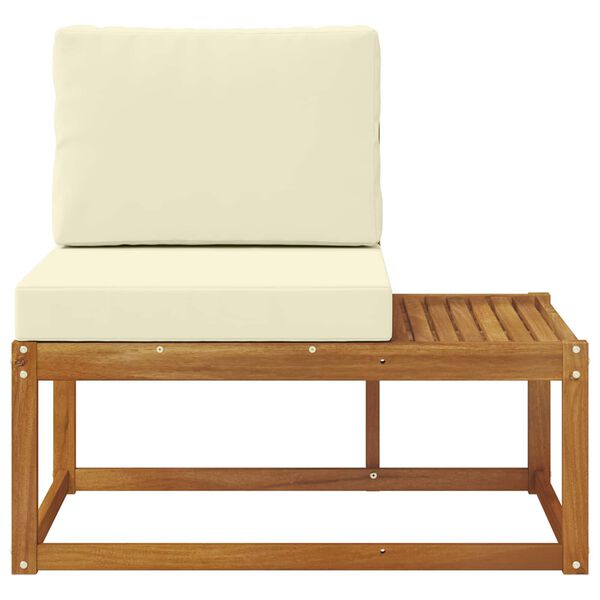 vidaXL Buiten Eind Sofa Naturel 91 x 63 x 73 cm Massief Acaciahout