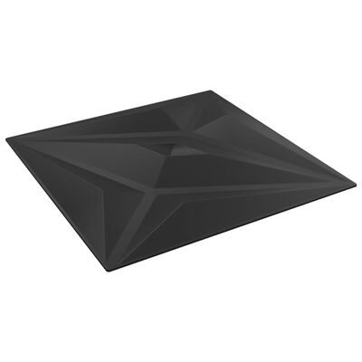 vidaXL 12 st Wandpanelen ster 3 m² 50x50 cm XPS zwart