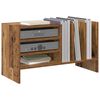 vidaXL Platenkast met plank Oudhout 78.5 x 35 x 45 cm Bewerkt hout