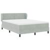 vidaXL Boxspringbed met matras Lichtgrijs 160 x 200 cm Fluweel