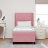 vidaXL Boxspringbed met matras Roze 100 x 200 cm Fluweel
