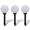 vidaXL Tuinpadlampen 3 st met grondpin LED 20 cm