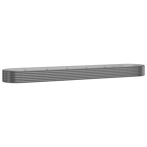 vidaXL Plantenbak 600x140x36 cm gegalvaniseerd staal antracietkleurig