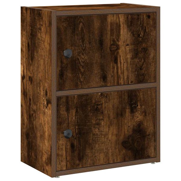 vidaXL Boekenkast 40x24x52 cm bewerkt hout gerookt eikenkleurig