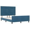 vidaXL Boxspringbed met hoofdeinde Donkerblauw 140 x 190 cm Fluweel