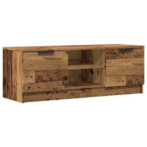 vidaXL Tv-meubel 102x35x36,5 cm bewerkt hout oud houtkleurig