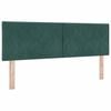 vidaXL Hoofdbord Donkergroen 144 cm Fluweel