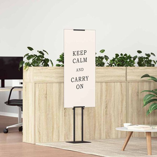 vidaXL Beurs Displays 2 pcs Zwart 30 x 23,5 x 210 cm Staal