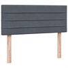 vidaXL Boxspring met matras fluweel donkergrijs 120x220 cm