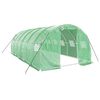 vidaXL Tuinkas met stalen frame 18 m&sup2; 6x3x2 m groen
