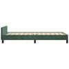 vidaXL Bedframe zonder matras 80x200 cm fluweel donkergroen