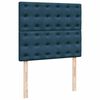 vidaXL Boxspring met matras fluweel blauw 120x200 cm