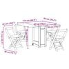 vidaXL 5-delige Eethoek Corona inklapbaar grenenhout wit